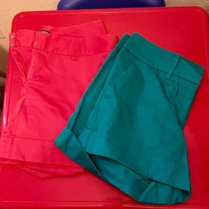 Coral and Teal Shorts, size 6